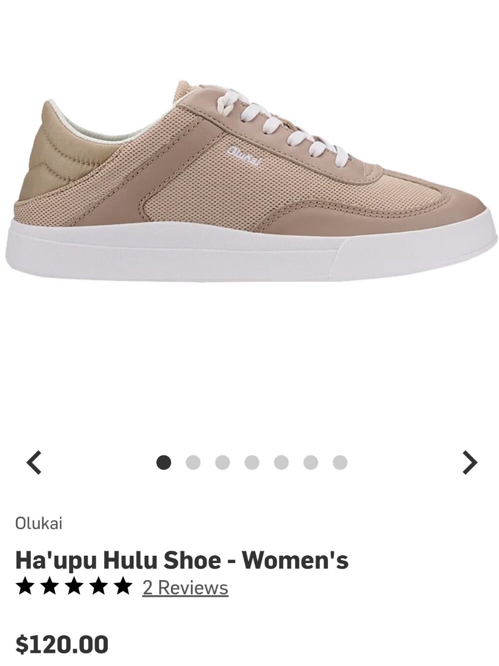 Olukai Ha'upu Hulu Women's Casual Sneaker in Willow Brand NEW